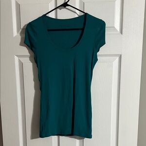 Teal Scoop Neck Women's Tee